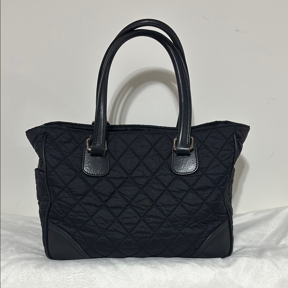 Chanel Authentic Nylon Paris New York Matrasse Coco Mark Tote Bag Black (VGUC) - Picture 2 of 16